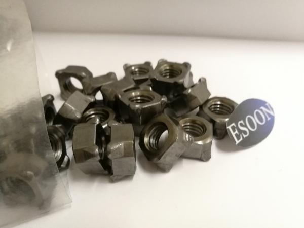 M5*0.8 Carbon Steel DIN 928 Square Weld Nut,Black surface,Grade 4.8