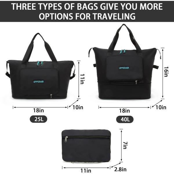 Large Capacity Waterproof Foldable Duffel Travel Bag Lightweight Oxford Fabric Portable