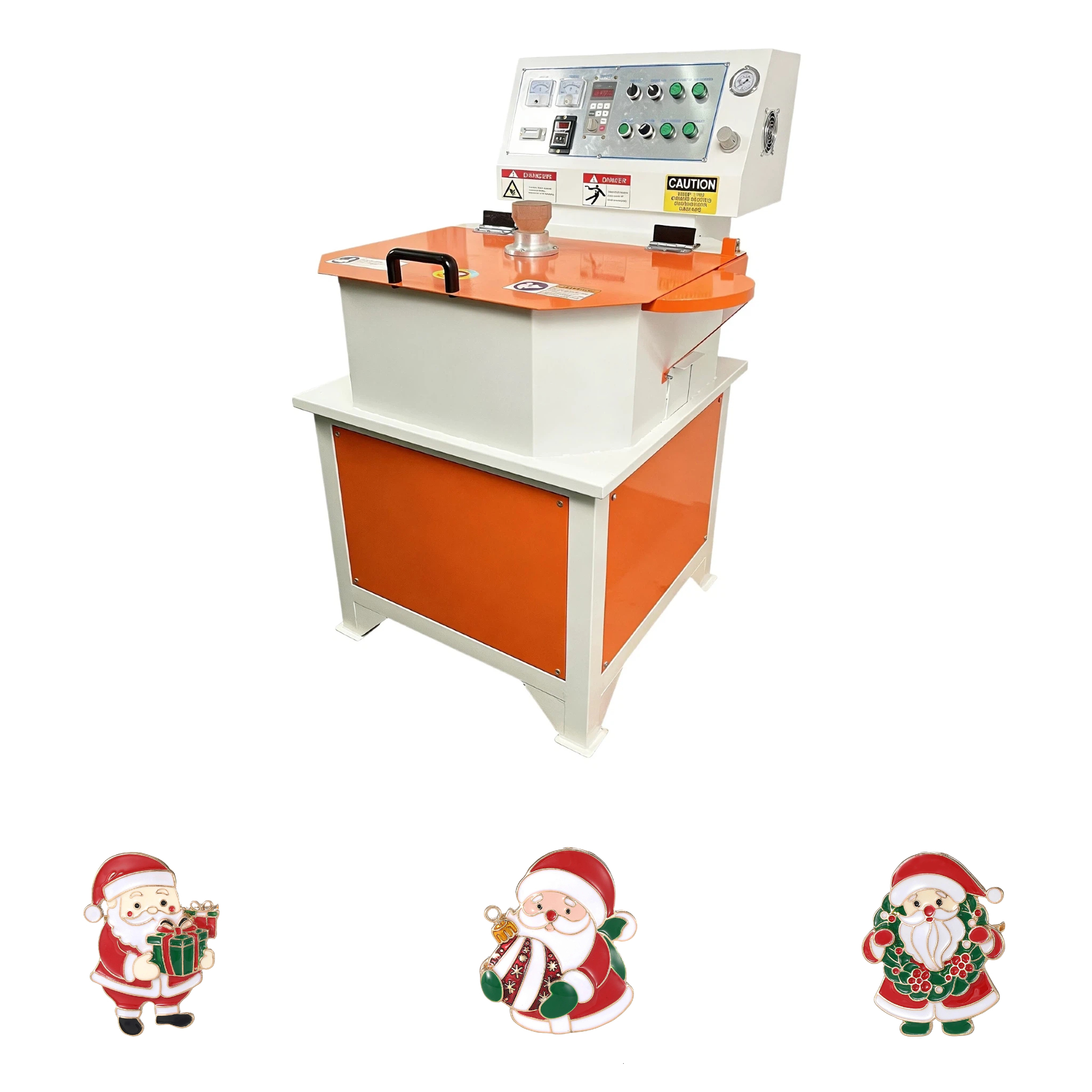Manual Centrifugal Casting Machine for Christmas Alloy Accessory Corsage Pin Festival Christmas Pins Metal Casting Machinery