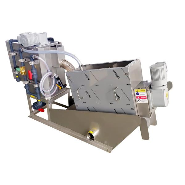 Desidratação automática de lamas, tratamento de esgoto, filtro de parafuso de disco múltiplo, prensa de parafuso para tratamento de águas residuais
