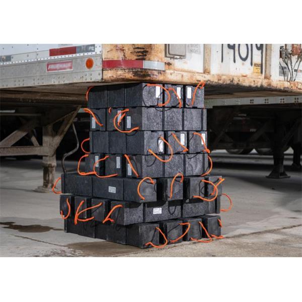 Lightweight Outrigger Cribbing Blocks Safety Round HDPE Plastic Round Jack Pad