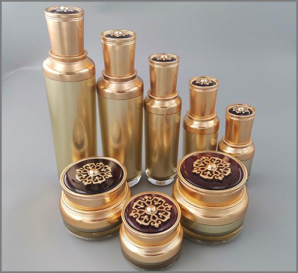 2.7oz Luxury Acrylic Odm Cosmetic Packaging Set Empty Skincare Container