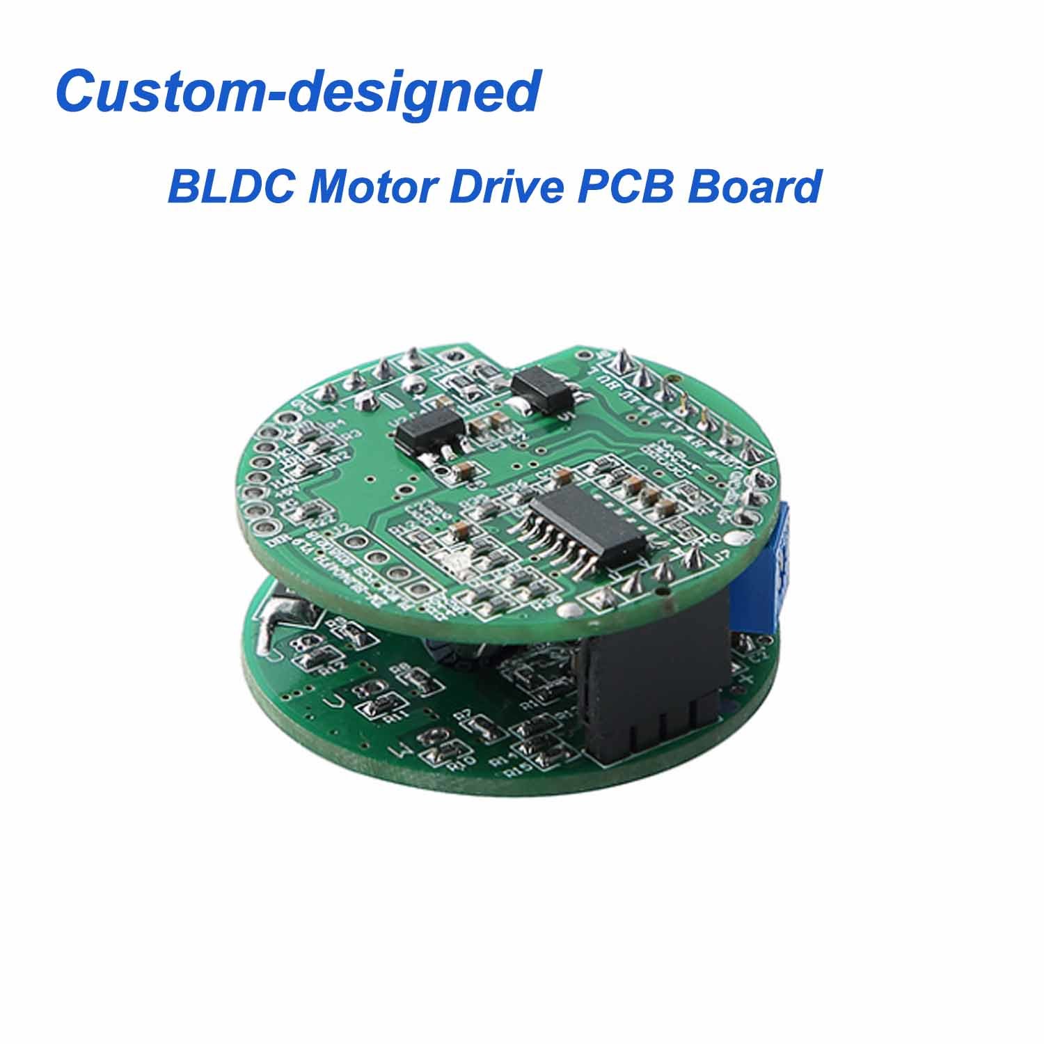 Custom-designed Driver PCB for Brushless DC Motors | Up to 3kW power, supporting PWM, analog speed control, RS485 and CAN communication for OEM applications