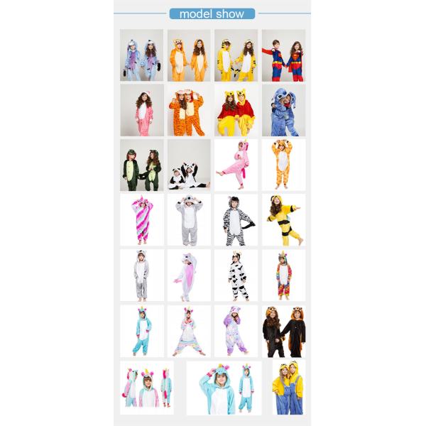 Wholesale Soft Animal Cosplay Pyjamas Children Sleepwear pink rabbit kids Pajamas Kigurumi Onesie