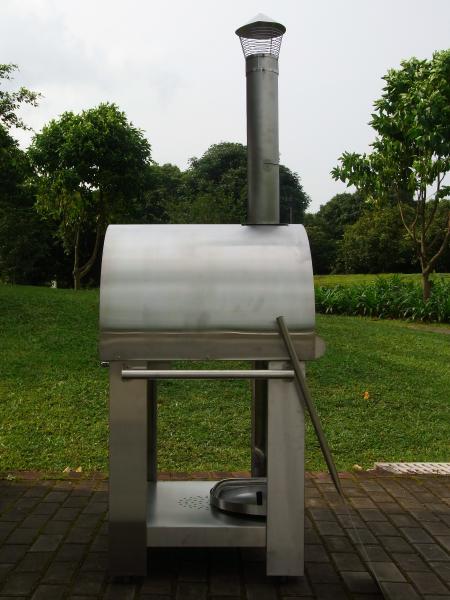 410C CSA Steel Wood Fired Oven , Outdoor Wood Stove With Pizza Oven