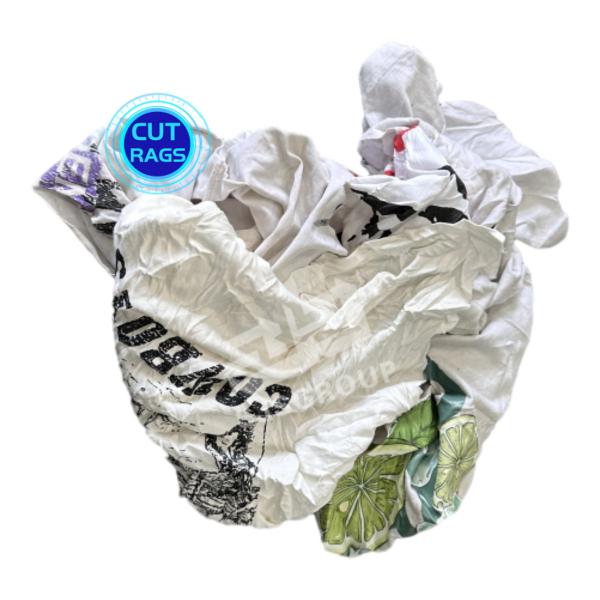 camisa branca Rags de 2kg/bale T