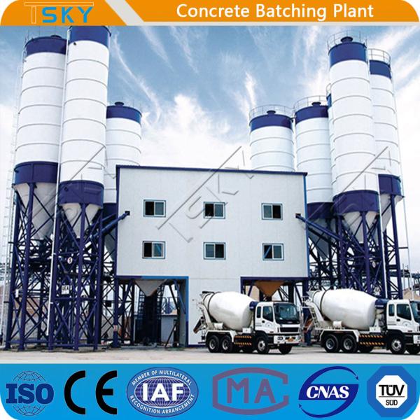 Planta de procesamiento por lotes por lotes inmóvil modular compacta 180m3/h