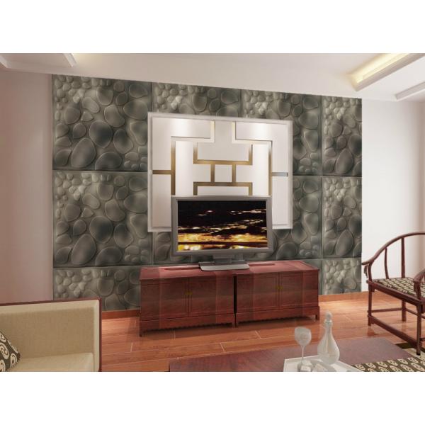 Couche murale de l'hôtel en mousse en PE environnemental 3d Autocollant en brique pour l'écologie