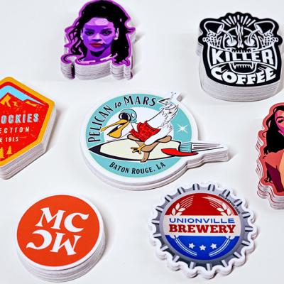 Waterproof Die Cut Sticker Labels UV Resist Custom Business Logo Stickers