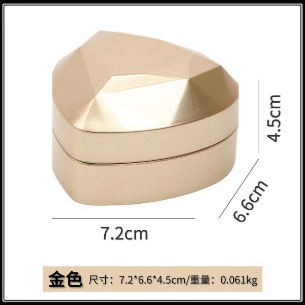 Heart-Shaped Illuminated Jewelry Boxes, Engagement Ring Boxes, Luminous Necklace Boxes, Pendant Jewelry Boxes, LED Light Ring Boxes, High-End Jewelry Boxes, Pendant Boxes, Ins Earring Gift Bo