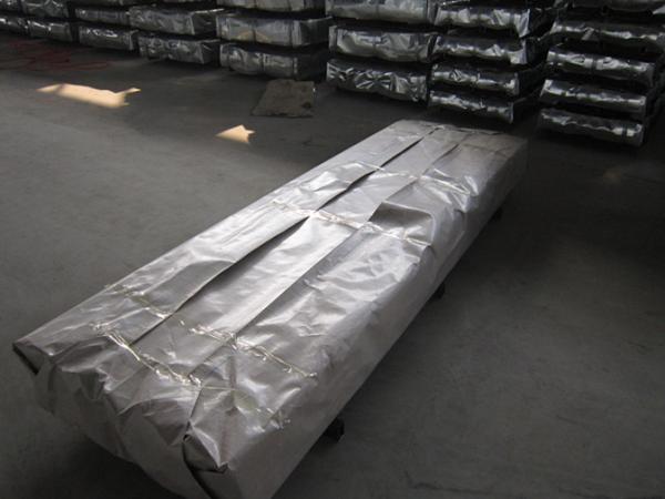SGCC, SGCH, G550 JIS 3000mm galvanizou folhas telhando onduladas