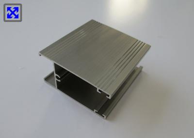 Champagne Electrophoresis Aluminum Door Profiles With Decorative Lines