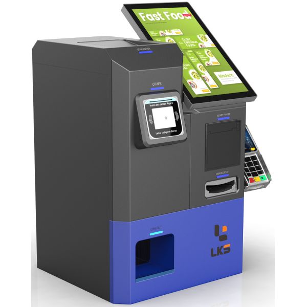 Self Ordering Machine All In One Payment Kiosk In Restaurants Fast Food Store Bakery