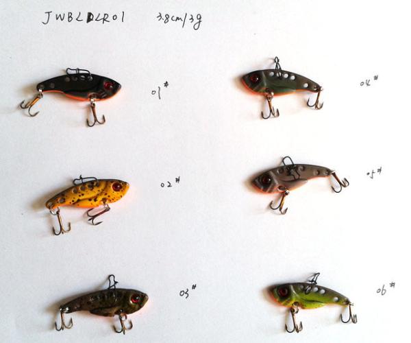 3.8cm/3g  4.5cm/7g  5.5cm/10g Blade metal fishinglure/sinking metal vib fishing lure /hard fishing lure