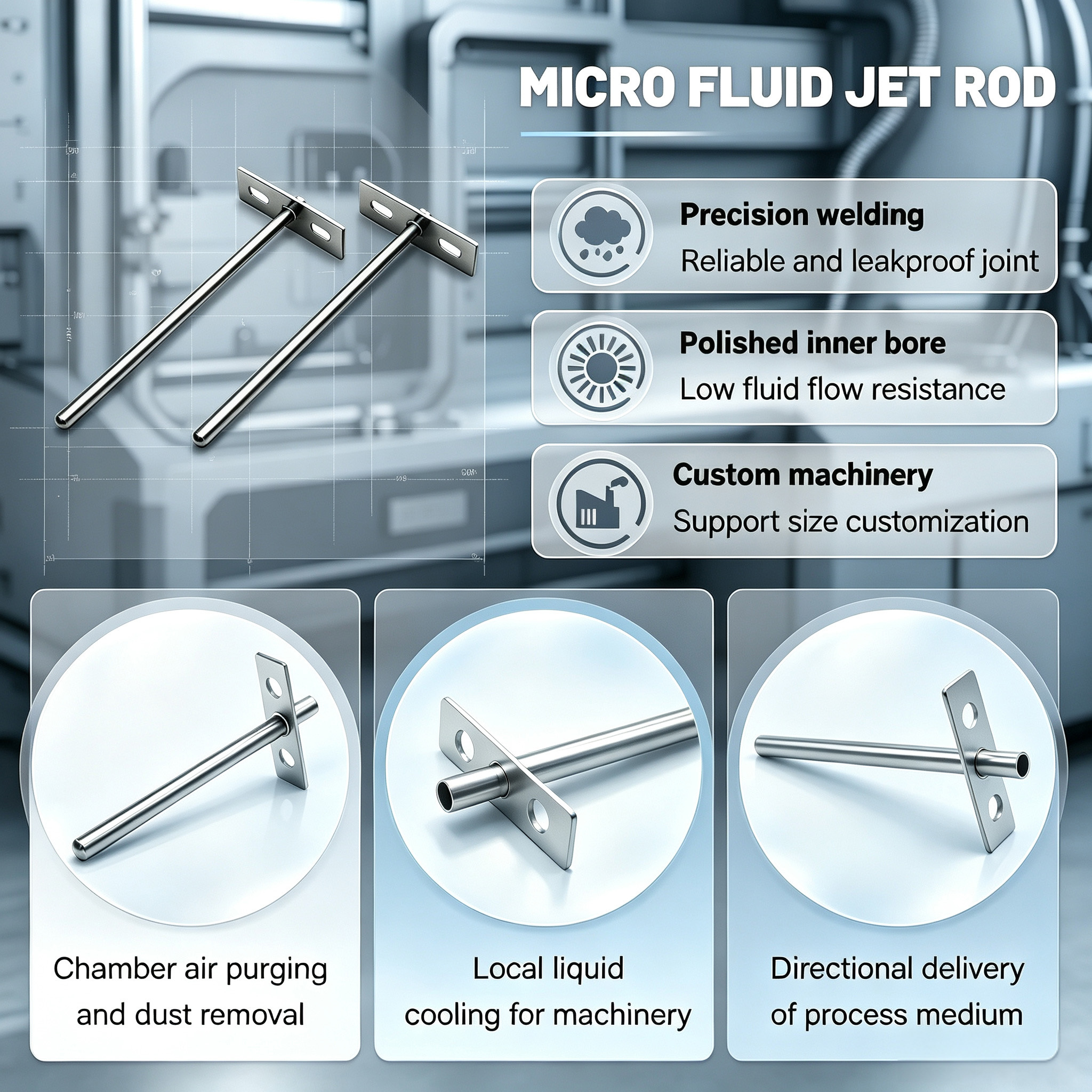 Customized T Type Guide Pin With Polished Round Head