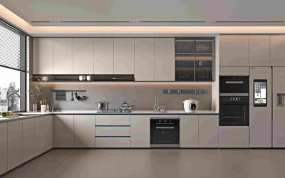 Double Veneer Eco Friendly Custom Kitchen Cabinet Collections ENF Grade