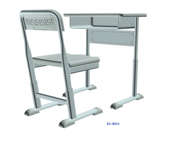 K11 Modern Single Student Table And Chair Set With Groove HDPE Material