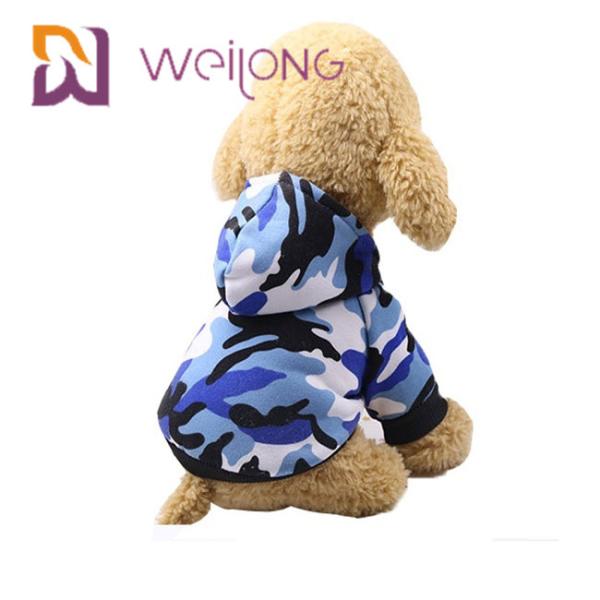 PET T-Shirt Customized Digital Print Camo Dog Hoodie / Sweatshirt