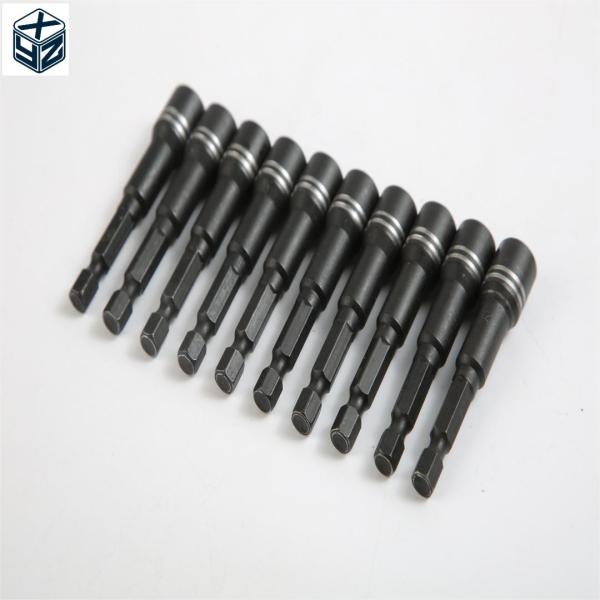 ODM supported supply 6.35 hexagon CRV steel magnetic nut driver set in PE plastic box