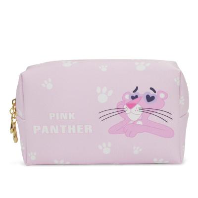 PU Material Cosmetic Toiletry Bag Zip Up Makeup Bag Nordic Simplicity