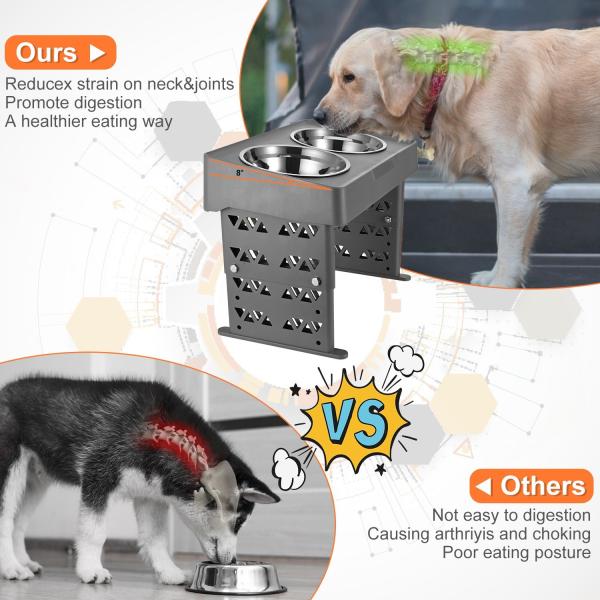 Повышенный нержавеющей сталью подниматься предохранения от шеи выскальзывания Tableware шаров фидера любимца регулируемый