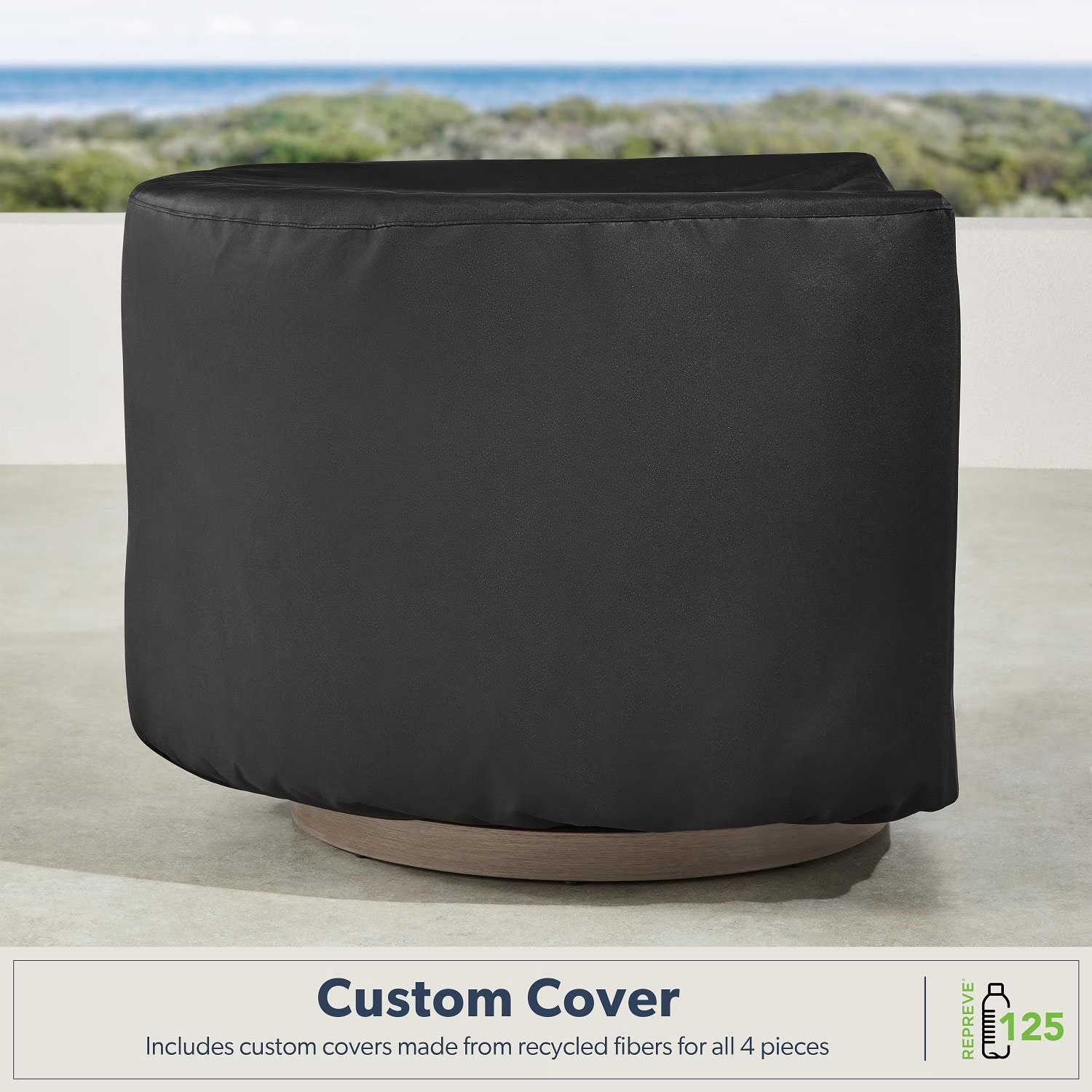 American Style Luxury Design Outdoor Patio Sofa with Firepit. Halifax SN-2663