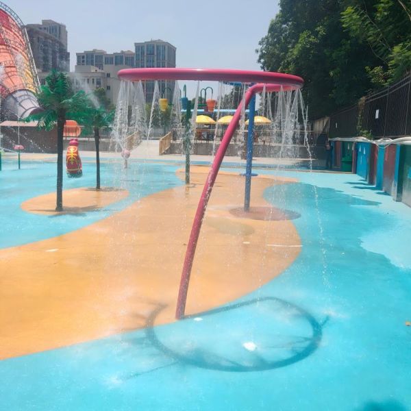 Water Park Waterfall Splash Pad 7m3/H Water Discharge Corrosion Resistant