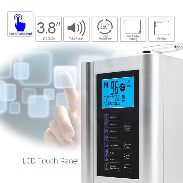 EHM-729 Filtre à eau de comptoir, 5 plaques Filtre à eau minérale PH alcalin, Filtre à eau de robinet facile à installer