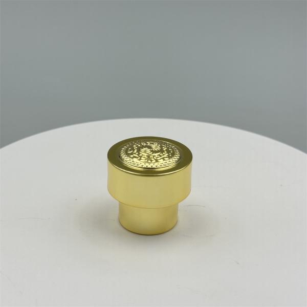 ABS Plastic Perfume Bottle Cap with 15MM Port Size and Maximum Continuous Temperature 150 °F for Cosmetics Application