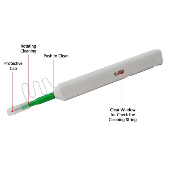 One - Click 2.5mm Fiber Cleaning Pen PVC Material 800 + Times Lifetime