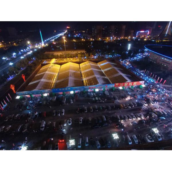 Inflatable Roof Cover Outdoor Show Tents 18 x 60m Plat Form Inside For Trade Show