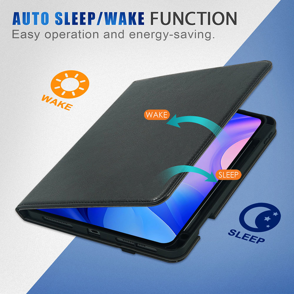 Laudtec Fold Stand Leather Flip Case for iPad Air 11 2025 PU Leather Folio Cover Flip Stand Shell for iPad Air 5