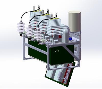 Polo aéreo montou a unidade de medida 36kV preliminar JLSZXW8-36