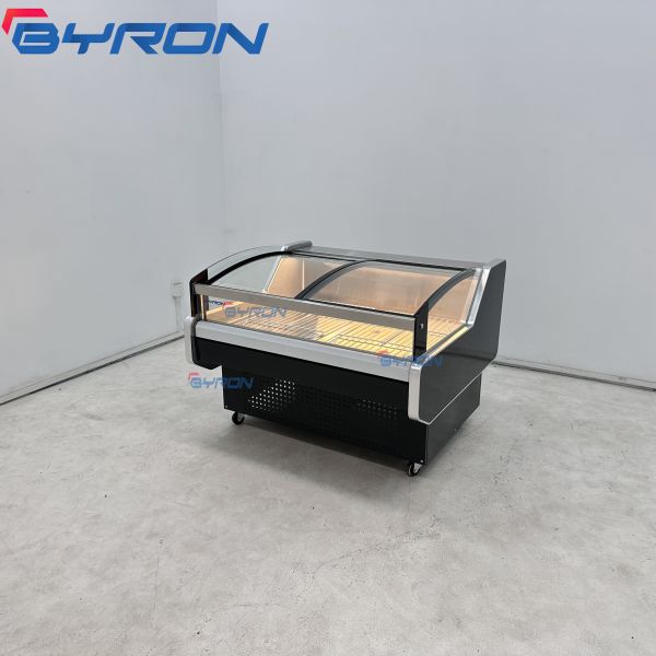 Customizable Meat Display Cooler Lighting Adjustable Meat Display Refrigerator