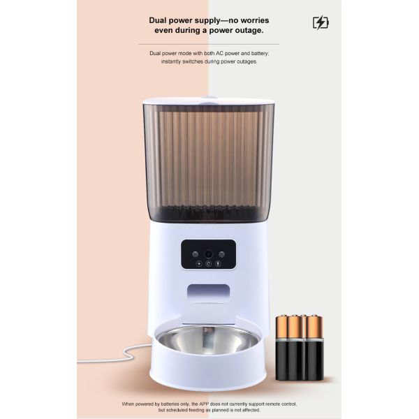 Automatic Pet Feeder Scheduled Smart Dog Cat Food Dispenser with Voice Recorder