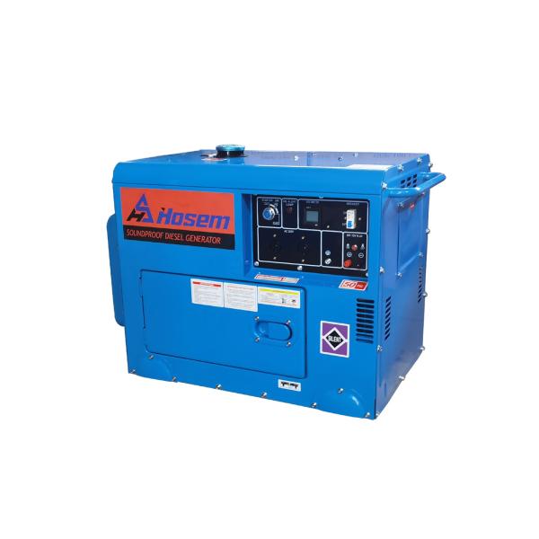 Генератор 72dBA одиночной фазы 6kVA молчаливый дизельный