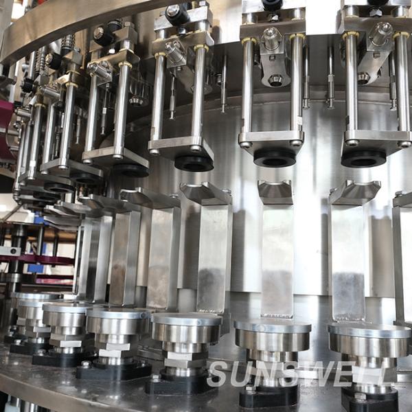 Fully Automatic Plastic Beverage Filling Machine Glass Bottled Soft Drink Dual Capping