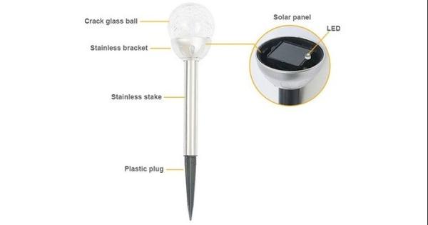 Round Shape Solar Garden Light, Mosaic Ball Solar Garden Light,Solar Garden Light,Crackle Sphere Solar Pathway Ligh