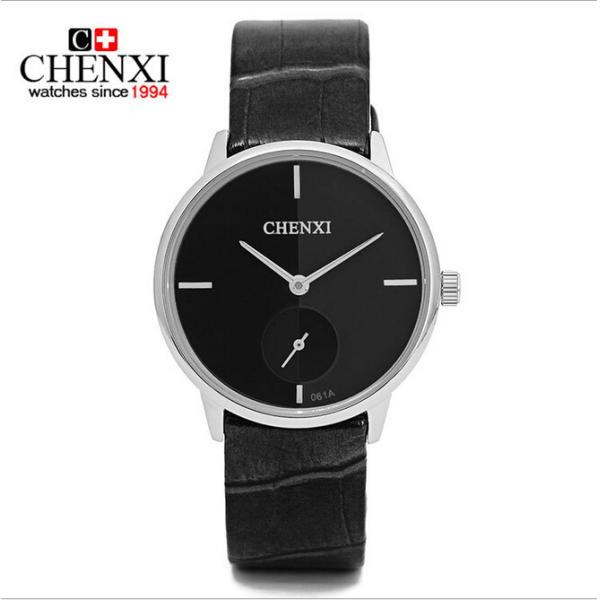 061A MOQ 10pcs Black White CKK Branding Watches Super Hot Sale Leather Watch Unisex Watch