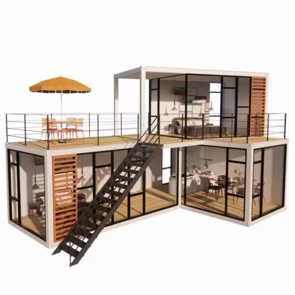 Wall 50/75/100mm Wave Sandwich Panel Portable House Mobile Homes Prefab Office Building for Luxury Container Hotel Kitchens