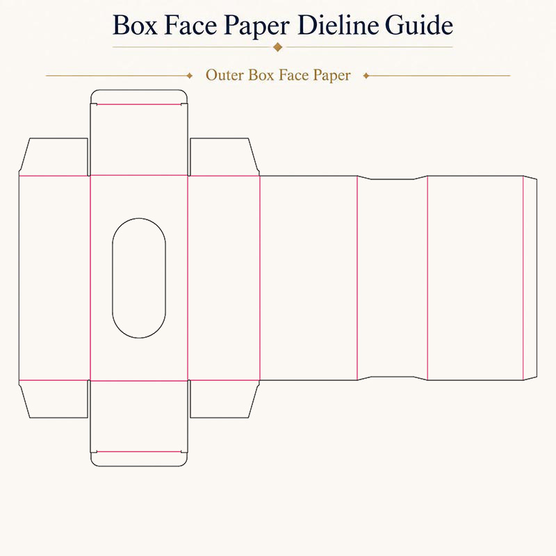 Box In Box Window Packaging Box Hand Cream Oval Display Slim Structure
