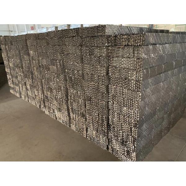 Embalaje estructurado acanalado metal de la torre para la destilación de gaseoso líquido