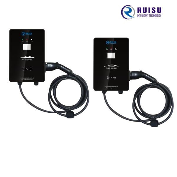 Type 2 32a Electric Vehicle Wall Charger , 7kw Rapid Charger For Electric Cars