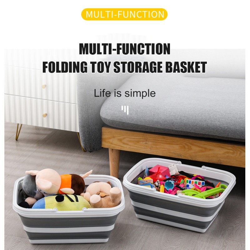 Factory Wholesale High Quality Portable Large Capacity Save Space Foldable Household Storage Bucket for Family Clothing Storage