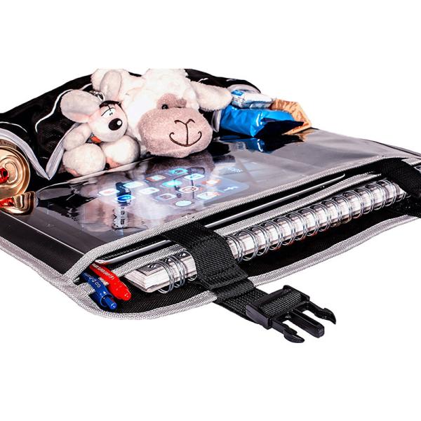 Tear Resistant Car Behind Seat Organizer With Touchscreen Friendly Tablet Holder