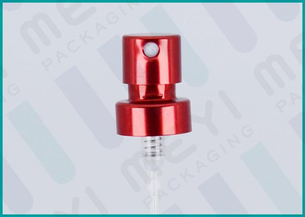 El dispensador rojo del espray de perfume bombea con el material modificado para requisitos particulares de la longitud/del actuador del tubo
