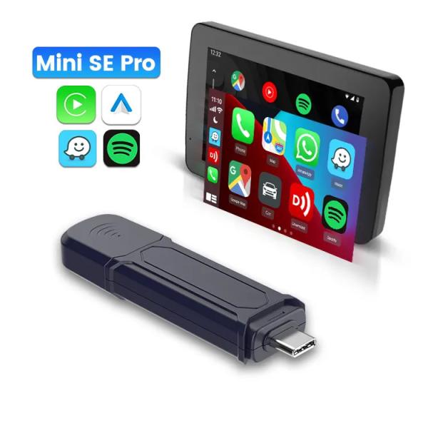 Se Pro More Apps Music Gps carlinkit USB Mini Wireless Adapter Carplay  Universal Dual Channel Android Auto Ai Box for Cars apple
