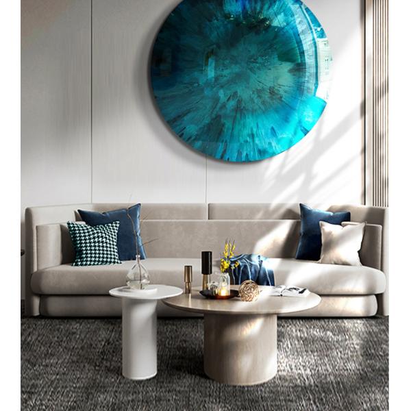 304 316 SS Stereoscopic 3D Convex Circular Statue Hanging Decorative Painting