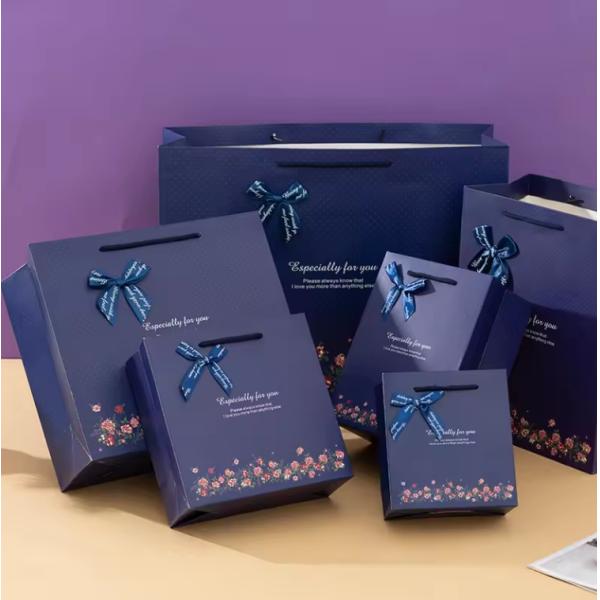 Wholesale Custom Party Gift Bags With Logo Shopping Bag Hard Paper Bag