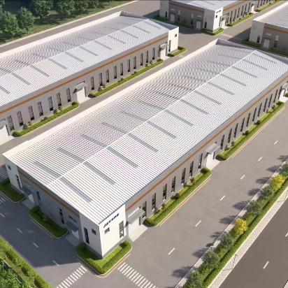 Custom Steel Structure Prefab Metal Warehouse For Commercial Industrial Storage